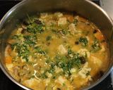豆苗と豆腐の卵のピリ辛中華スープ作り方5写真
