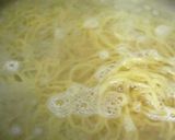 カルボナーラの釜揚げしらすのっけ作り方4写真