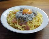 カルボナーラの釜揚げしらすのっけ作り方7写真