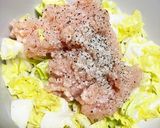 春キャベツまきまき鷄ミンチハンバーグ風♪作り方3写真