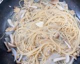 あさりとしめじの和風スープパスタ作り方5写真