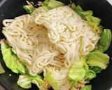 ツナとキャベツの焼きうどん作り方4写真