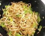 ツナとキャベツの焼きうどん作り方5写真