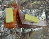トースターでサーモンとブリのバター蒸し焼作り方3写真