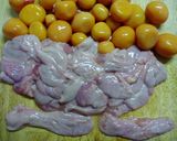 ヘルシー!玉子入り鳥もつのあっさり煮!作り方1写真