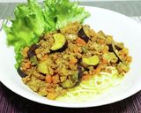超簡単！茄子のスパイスドライカレーパスタ作り方10写真