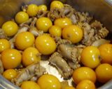 ヘルシー!玉子入り鳥もつのあっさり煮!作り方7写真