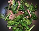 ほうれん草とベーコンの和風スパゲティ作り方5写真