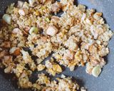 簡単！サラダチキンチャーハン作り方10写真