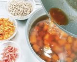 根菜と挽肉のバーリィ スープ作り方9写真