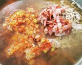 根菜と挽肉のバーリィ スープ作り方10写真