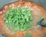 根菜と挽肉のバーリィ スープ作り方14写真
