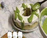 ノンオイル　抹茶のマーブルシフォンケーキ作り方16写真