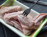 おうち居酒屋★鶏手羽先の串焼き作り方1写真