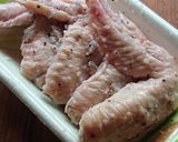 おうち居酒屋★鶏手羽先の串焼き作り方2写真