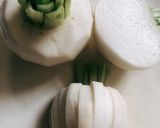 かぶとベーコンのクリーム煮作り方1写真
