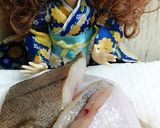 リカちゃん♡✤あぶらがれいの梅酒煮付け✤作り方1写真