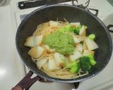 落花生（ピーナッツ）のジェノベーゼパスタ作り方6写真