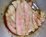 白米消滅！牛ステーキの甘辛ユッケ風！作り方16写真
