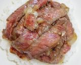 白米消滅！牛ステーキの甘辛ユッケ風！作り方19写真