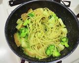 落花生（ピーナッツ）のジェノベーゼパスタ作り方7写真