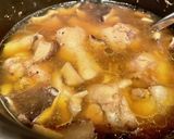 手羽元と椎茸のスープ作り方4写真