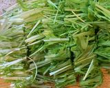 水菜と油揚げのサラダ作り方2写真