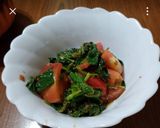 ☆モロヘイヤとトマトのおかか和え美味♬作り方6写真