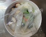 お一人様簡単洋風トンテキ味豆腐野菜炒め作り方13写真