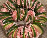 ズッキーニとバラ肉のミルフィーユ作り方4写真