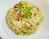 レタスと焼鮭の炒飯作り方6写真