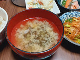 ソゾ(海藻)の味噌汁