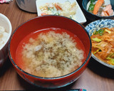 ソゾ(海藻)の味噌汁作り方6写真