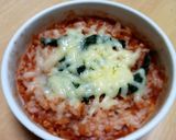 なすとアボガドのサッと煮&ミートソース丼作り方4写真