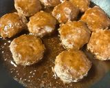 ハンバーグのような焼きミートボール作り方7写真