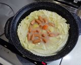 白菜とウインナーのクリーム鍋作り方4写真