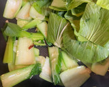 青梗菜と塩昆布のニンニク炒め作り方5写真