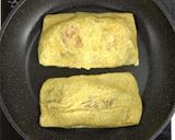 おつまみにおススメ☆油揚げでお好み焼き作り方5写真