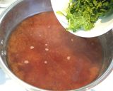 あおさと新玉ねぎのお味噌汁作り方4写真