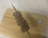 冷凍こんにゃくの鶏皮串風作り方6写真