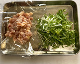 【野菜ソムリエ】京みず菜と鶏の混ぜご飯作り方1写真