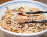 秋の絶品・鶏きのこ汁と蕎麦作り方7写真