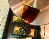 【調味料２つで簡単】絹揚げの大葉照り焼き作り方4写真
