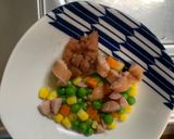 レンジ簡単中華風梅ウスター照味炒飯弁当作り方4写真