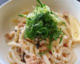 ツナ塩昆布レモンの冷やしバターうどん作り方5写真