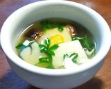 里芋の芽、筍、うこぎのお吸い物　魚醤使用作り方7写真