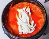 鯖缶入りトマトキムチチゲ作り方14写真