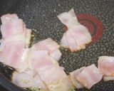 バターアスパラのせカルボナーラうどん作り方3写真