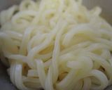バターアスパラのせカルボナーラうどん作り方5写真