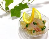 簡単！鯛のカルパッチョ！作り方2写真